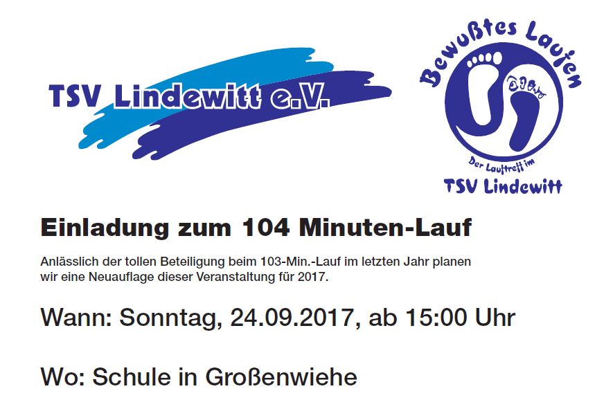 104 Minuten Lauf des TSV Lindewitt